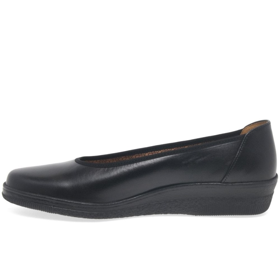 Gabour | Exclusif Piquet Ballerines Larges Pour Femmes Noir